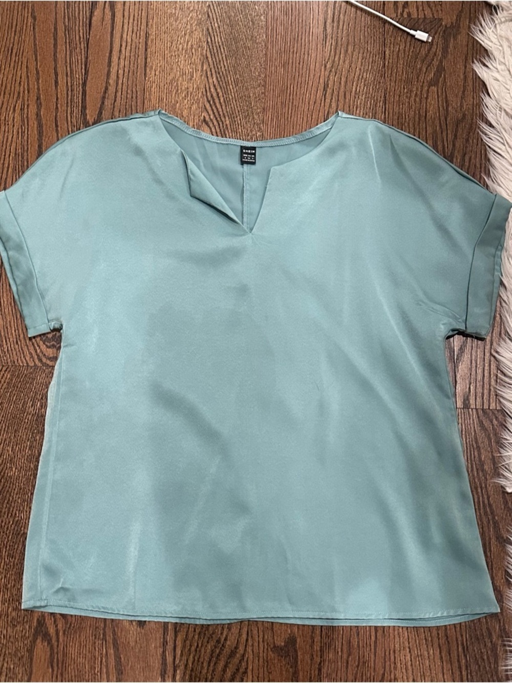 Green Silky Blouse